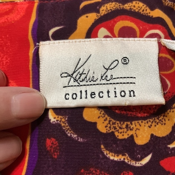 Kathie Lee Collection colorful culottes jumpsuit - very nice condition! Size 8 - Picture 4 of 5